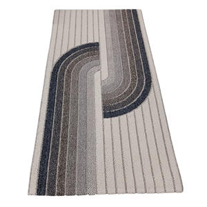 Alfombra UTOPIA, 133X190 CM, BLANCA CON RAYAS MULTICOLOR - Product Image 1