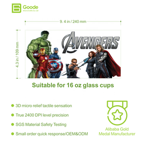 Vaso Térmico Impermeable Goode Wholesale <span class=keywords><strong>de</strong></span> 16oz con Superficie Brillante, Diseño <span class=keywords><strong>de</strong></span> Dibujos Animados, Ecológico, con Pegatinas <span class=keywords><strong>de</strong></span> Transferencia UV DTF <span class=keywords><strong>de</strong></span> la <span class=keywords><strong>Liga</strong></span> Marvel Black Widow - Product Image 2