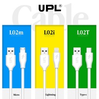 Vente en gros de câble micro USB de 1m Charge rapide de données avec gaine en PVC et TPE Type USB pour appareil photo et ordinateur