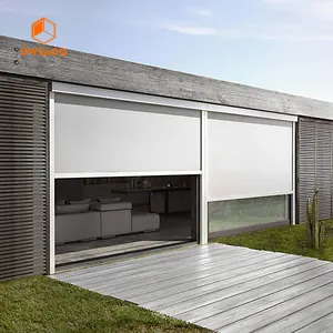 Aluminium Rolling Blinds Customized Size Waterproof Zip Screen Windproof Home Garden Decoration