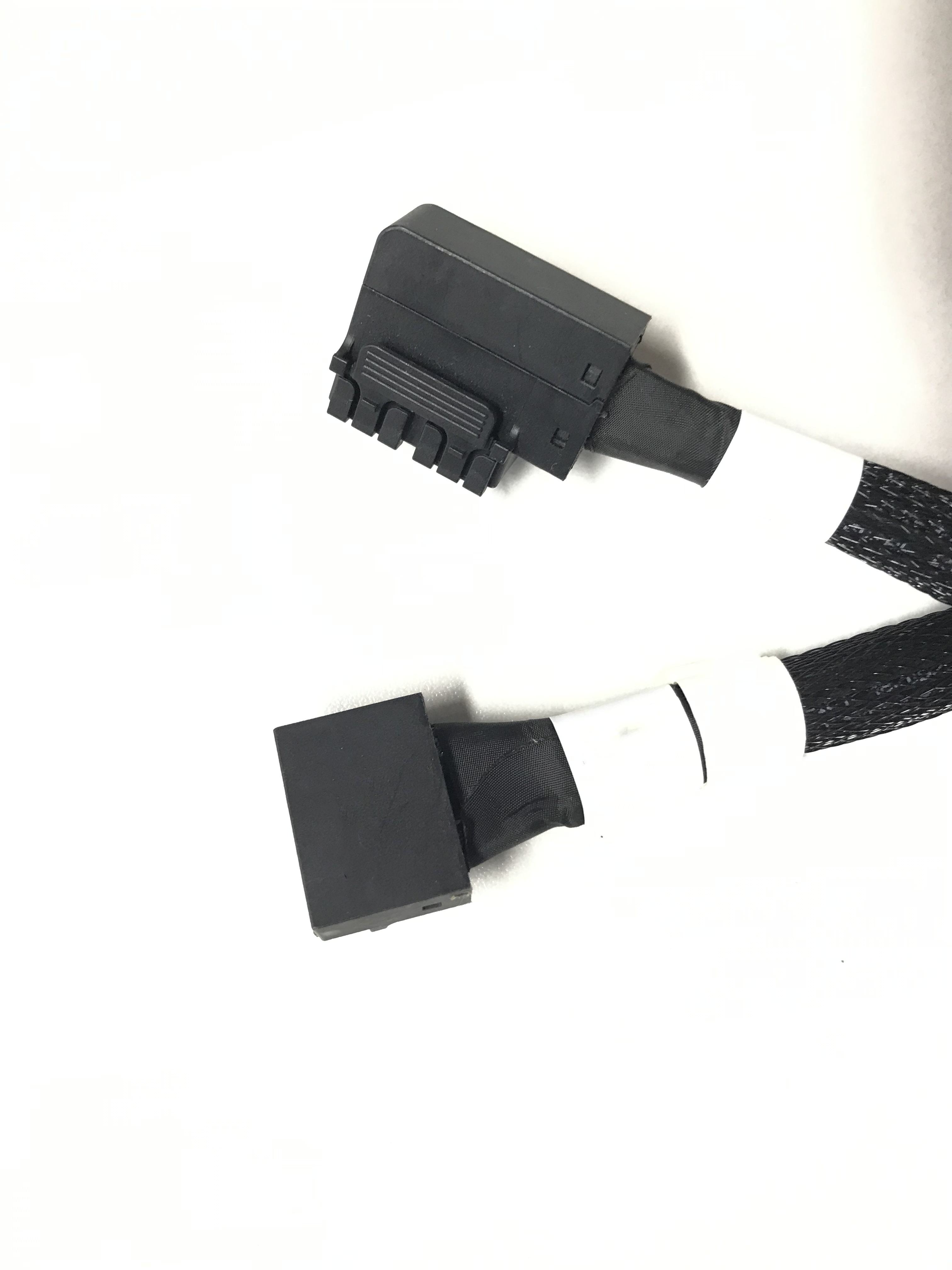 HONPNK 0.71M SFF 8643 8i to SFF 8643 8i Side Bend Cable