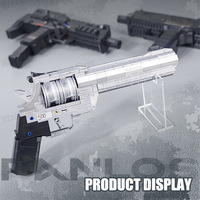 Panlos NOUVEAU Kits de pistolets militaires M500 Revolver, M10 MP7 Fusil mitrailleur, Jouets armes à feu à balles pour enfants, Ensembles de blocs de construction, Cadeau