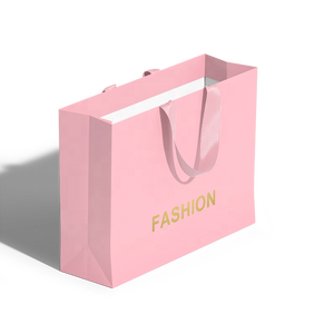 Custom Logo Metallic Gold Foil & Pink Paper <b>Bags</b> with Personalized <b>Bridesmaid</b> <b>Gifts</b> Design - Product Image 5