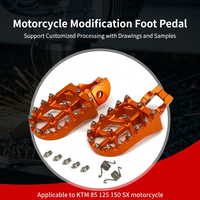 Repose-pieds en aluminium CNC sur mesure OEM compatibles avec les accessoires de modification de course KTM SX-F XC-F EXC-F