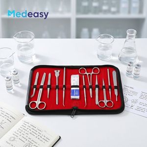 Medeasy - Juego de 22 Piezas de Instrumentos de Disección de Acero Inoxidable, Instrumentos de Entrenamiento Quirúrgico General, Herramientas Anatómicas, Tijeras, Portaagujas - Product Image 4
