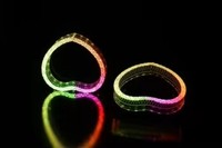 VAHID En gros Anneau lumineux LED WRGB à couleurs de rêve en forme de cœur, effet 5D, type Angel Eyes, feux de jour, accessoire de voiture pour rétrofit