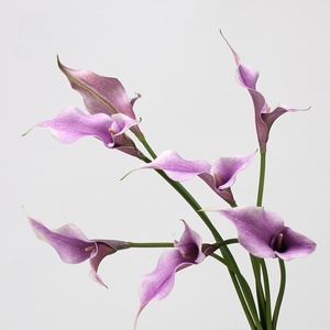 Vente directe usine – Fleurs artificielles Calla Lily en EVA effet naturel, têtes simples, pour arrangements floraux domestiques - Product Image 3