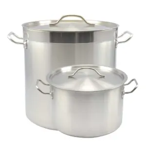 Heavy Duty Cookware Commercial Stainless Steel Cooking Pot