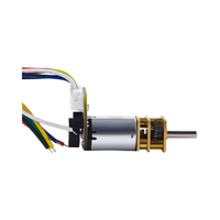 Motor DC Mini Mikro Elektrik N20 dengan Encoder Hall 6V 12mm, Konstruksi Magnet Permanen Brushed, Pemasangan Flens, Tahan Air untuk Kipas