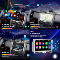 Podofo 8 ''Android Car Stereo 2 + 64G Wireless Carplay/Android Auto GPS/WiFi/BT/FM/RDS pour Porsche Cayenne/911/Boxster/ 2005-2012