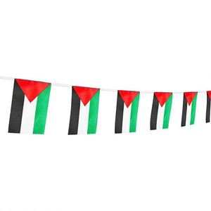 Drapeau palestinien promotionnel 5,5*8,2, décoration de fanions palestiniens, drapeau national vert rouge blanc noir pour la décoration de la cour et du jardin - Product Image 5