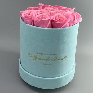 Di Lusso su misura Imballaggio Rotondo Cappello di Velluto Tessuto Del Fiore Del Regalo di <span class=keywords><strong>Scatole</strong></span> - Product Image 5