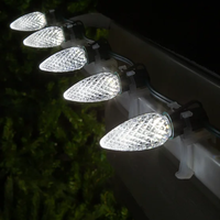 Pour UL 120V C9 LED Bougie Lumières de Noël Ampoule à facettes avec base E17 pour hôtels