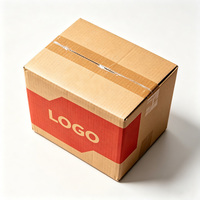 Boîte en carton ondulé personnalisée avec logo imprimé, imperméable, robuste, recyclable, pour l'expédition et l'emballage