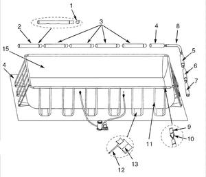 Ensemble de <span class=keywords><strong>piscine</strong></span> rectangulaire 26364 NP Ultra <span class=keywords><strong>XTR</strong></span> de 24 pieds au-dessus du sol avec couvercle d'échelle de pompe 220-240 V 24 'X 12' X 52" - Product Image 6