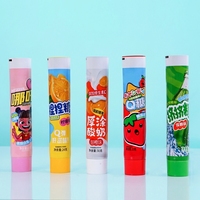 Emballage de tube alimentaire en gros, personnalisé, à marque privée, écologique, avec bouchon à vis cylindrique pour dentifrice