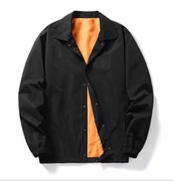 Veste légère pour hommes avec logo personnalisé OEM Veste d'entraîneur coupe-vent imperméable pour hommes