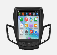 Radio GPS de navigation automobile Reako 8 cœurs 4G 4+64 Go, écran 9,7 pouces, autoradio Android pour Ford Fiesta 2014-2016