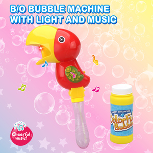 Machine à bulles automatique à piles pour fête Forme de perroquet Machine à bulles électrique pour enfants avec solution à bulles - Product Image 2