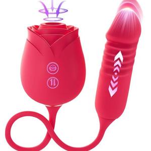 Baru Jasmine Rose <span class=keywords><strong>Vibrator</strong></span> seks wanita untuk melompat masturbasi teleskopik multi-fungsi Viasator mainan dewasa - Product Image 1