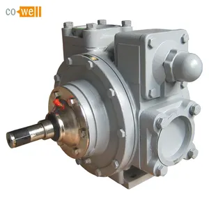 Self-priming v-belt drive rotary sliding vane pump/diesel oil hydraulic pump