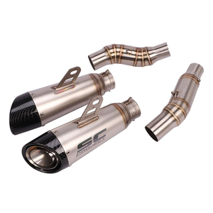 Tuyau d'échappement intermédiaire modifié à double sortie pour moto Kawasaki Z1000 R SX <span class=keywords><strong>Ninja</strong></span> <span class=keywords><strong>1000</strong></span> en acier inoxydable - Product Image 1