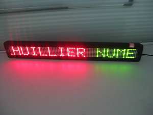 Module d'affichage à deux couleurs P7.62 7*80, 232 communications avec fonction de télécommande, caractères européens anglais, écran LED barre - Product Image 6