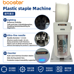 Booster Electric Staple <b>Machine</b> Semi-Automatic 220V Packaging Line Equipment with <b>Pedal</b> and Needle Accessories - Product Image 4