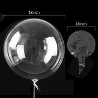 Ballon Bobo Transparent pour Mariage, 10-36 Pouces, Bulle d'Hélium Claire, PVC Extensible, Écologique, Sérigraphié, Élite pour Fêtes