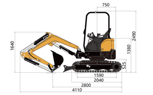工厂oem odm <span class=keywords><strong>3</strong></span>吨挖掘机花园农业epa ce欧洲5液压铲斗迷你小型挖掘机 - Product Image 3