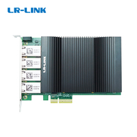 LR-LINK LRES2039PT-POE PCIe x4 Quad 4 * RJ45 Port cuivre GigE PoE + cadre grappin pour Machine Vision adaptateur de carte réseau Ethernet