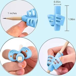 Poignées de crayon en silicone souple pour enfants, forme mignonne, correction de l'écriture, prise en main facile avec grip en caoutchouc - Product Image 3