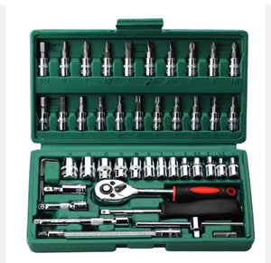 Juego de Herramientas de 46 Piezas con Llave de Trinquete de 1/4 de Pulgada, Acero al Cromo Vanadio, Portátil, para Bricolaje, Garantía de 3 Años - OEM/NON OEM Personalizable - Product Image 5