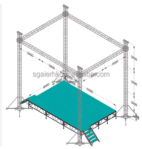 Aluminum Alloy Portable Spigot Truss-Lightweight Modular Design 1000kg Load Capacity - Product Image 3