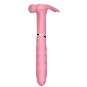 Wholesale Tiktok best selling Cheap price Silicone waterproof IPX7 Hammer Vibrator sex toys 21 Frequency for woman