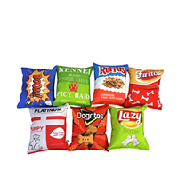 Jouet à mâcher pour chien en forme de croustille, écologique, en peluche douce et durable, lavable, pour le nettoyage des dents, pour jeu individuel
