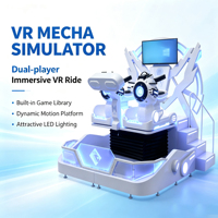 Simulador de Vuelo VR 9D, Aeronave Grande para 2 Personas, Nave Espacial VR, Máquina de Juego de Realidad Virtual con Sensor de Movimiento y Disparos