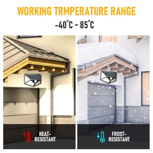 270 ° <span class=keywords><strong>Luces</strong></span> Solares de Seguridad con Sensor de Movimiento de Ángulo Amplio <span class=keywords><strong>para</strong></span> Jardín, Patio, Escaleras, Paredes y Hogar - Product Image 3