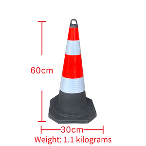 Tùy chỉnh khẩu hiệu vòng phản ánh màu đỏ và trắng sọc rộng mỏng vòng an toàn đường giao thông nón - Product Image 4