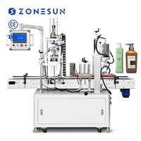 Máquina Tapadora de Botellas con Pulverizador de Doble Cabezal Automática ZONESUN ZS-XG448S