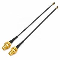 Kabel MHF RF 1.13MM 0.81MM SMA Female PCB Panel Mount ke U.FL MHF Female WIFI Antena Kabel Ekstensi Pigtail Koaksial RF