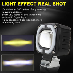 Feux de moto LED de haute qualité 40W 4 pouces 4000LM avec puce 3030, systèmes d'éclairage automobile étanches IP68, projecteur avant à 6 lentilles - Product Image 3