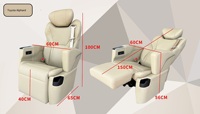 Modification tout-en-un pour véhicule commercial : Siège conducteur Alphard, mise à niveau quatre places, siège commercial Toyota Alphard