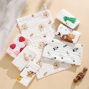 Asciugamani per Neonati all'Ingrosso, Panni in Puro Cotone a 6 Strati, Motivi Cartoon, Classe A, Morbidi e Assorbenti - Product Image 3