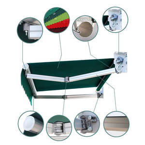 Tamaño pequeño 2x1,5 3x1,5 3x2 Toldo telescópico manual o automático Toldo de ventana <span class=keywords><strong>para</strong></span> el hogar Sala de estar Patio Toldo - Product Image 3