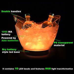 Hielera LED Recargable de Plástico LIHENG de 4l, Ideal para Bares y Clubes, Enfriador de Cerveza, Vino y Bebidas para Restaurantes - Product Image 2