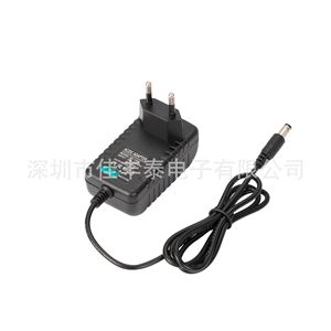 Rey.1 <b>12V</b> 2A European Power Adapter With Round Pin <b>Plug</b> For Export CE FCC Certified - Product Image 3