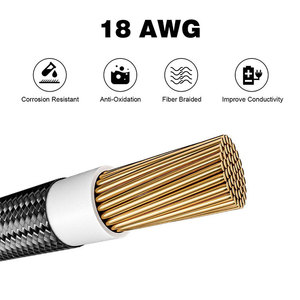 Kit de cable de extensión de 8 pines para CPU de placa base de 24 pines, adaptador PCIe, cable 18AWG con revestimiento de ABS, material de molde privado para PSU que garantiza durabilidad y - Product Image 4