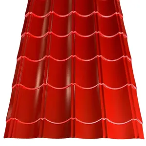 Color GI chapa de acero corrugado galvanizado para techo y pared