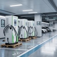 Borne de Recharge VE 7kW/22kW/120kW Nouvelle Génération 60kW 120kW Chargeur Rapide DC Combo pour Véhicules Électriques – Station de Recharge Publique pour Centres Commerciaux, Parkings et Services Routiers